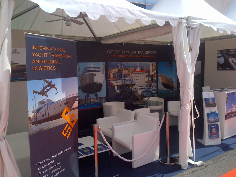 The Cigisped yacht transport group will be pleased to take part once again at the Cannes yacht show.